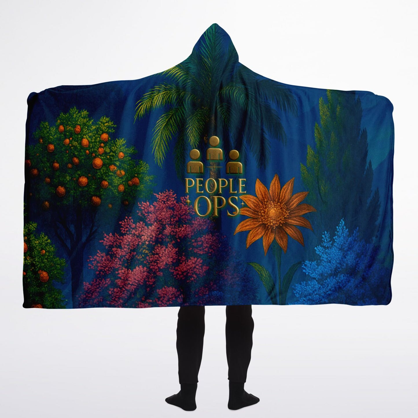 People Ops Garden Sherpa Blanket