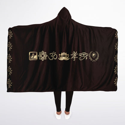 Ancient Wisdom Sherpa Blanket - Tinted
