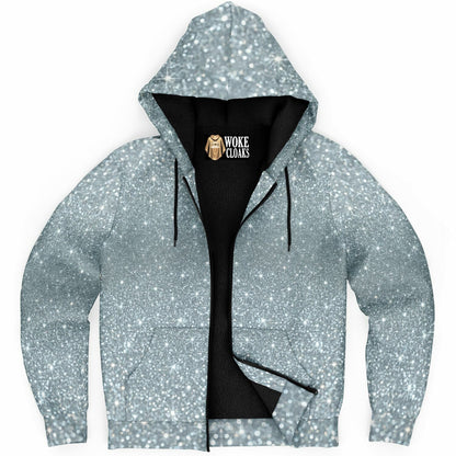 Microfleece Ziphoodie - AOP Platinum