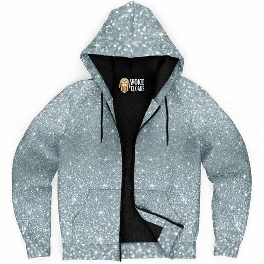 Microfleece Ziphoodie - AOP Platinum