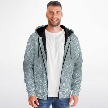 Microfleece Ziphoodie - AOP Platinum