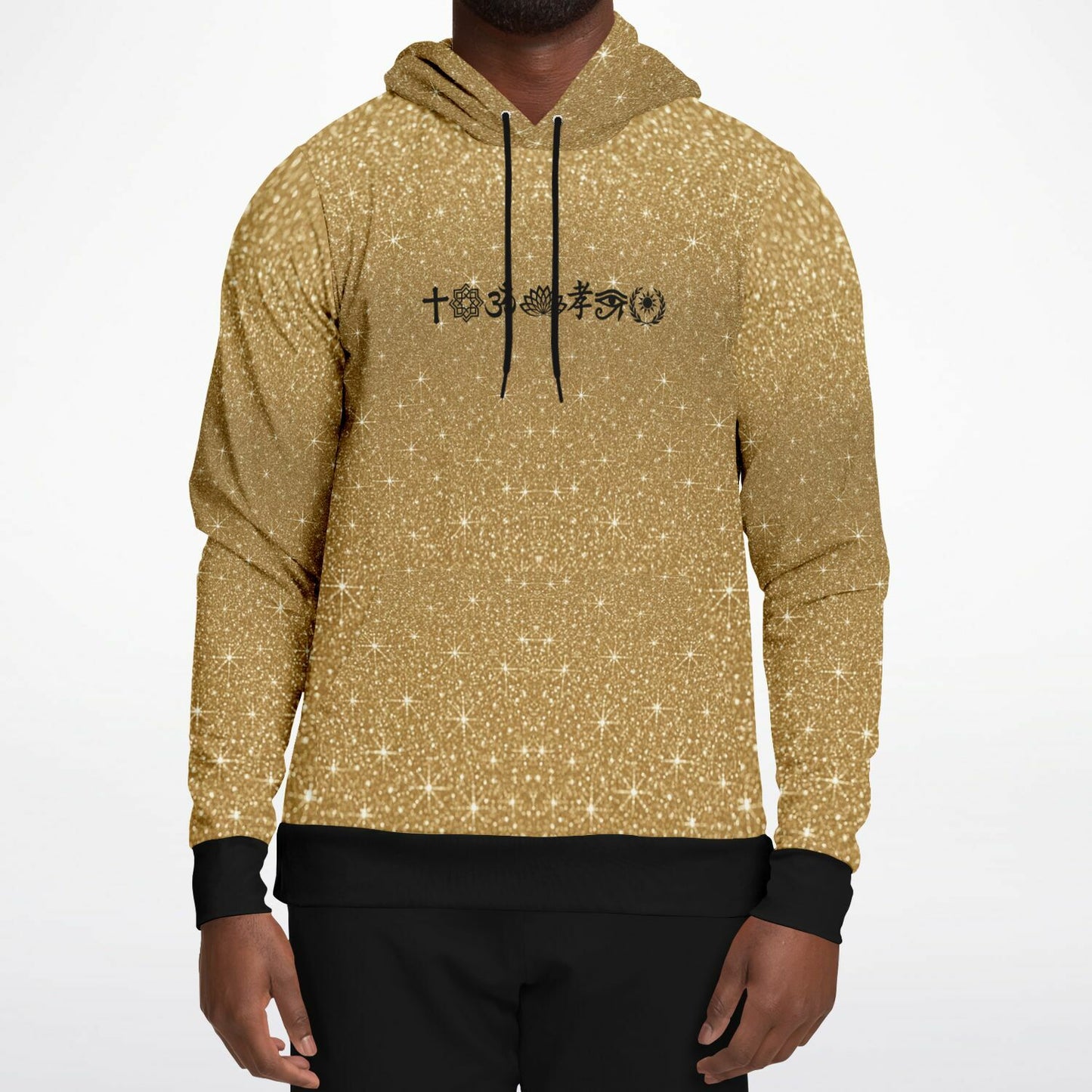 Athletic Hoodie - AOP Gold