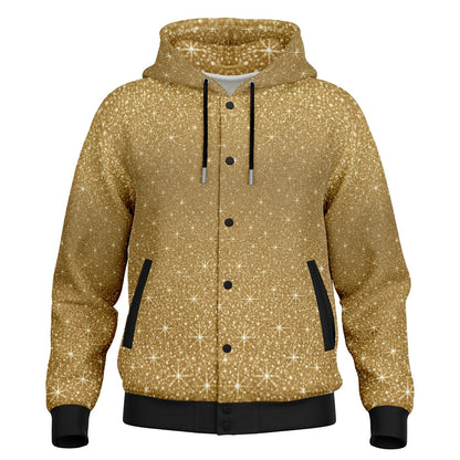Hoodie Jacket AOP Gold