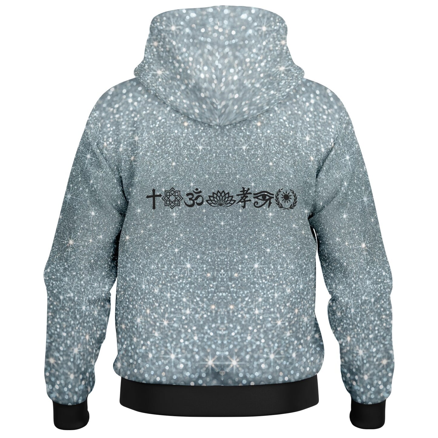 Hoodie Jacket AOP Platinum