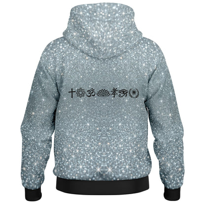 Hoodie Jacket AOP Platinum