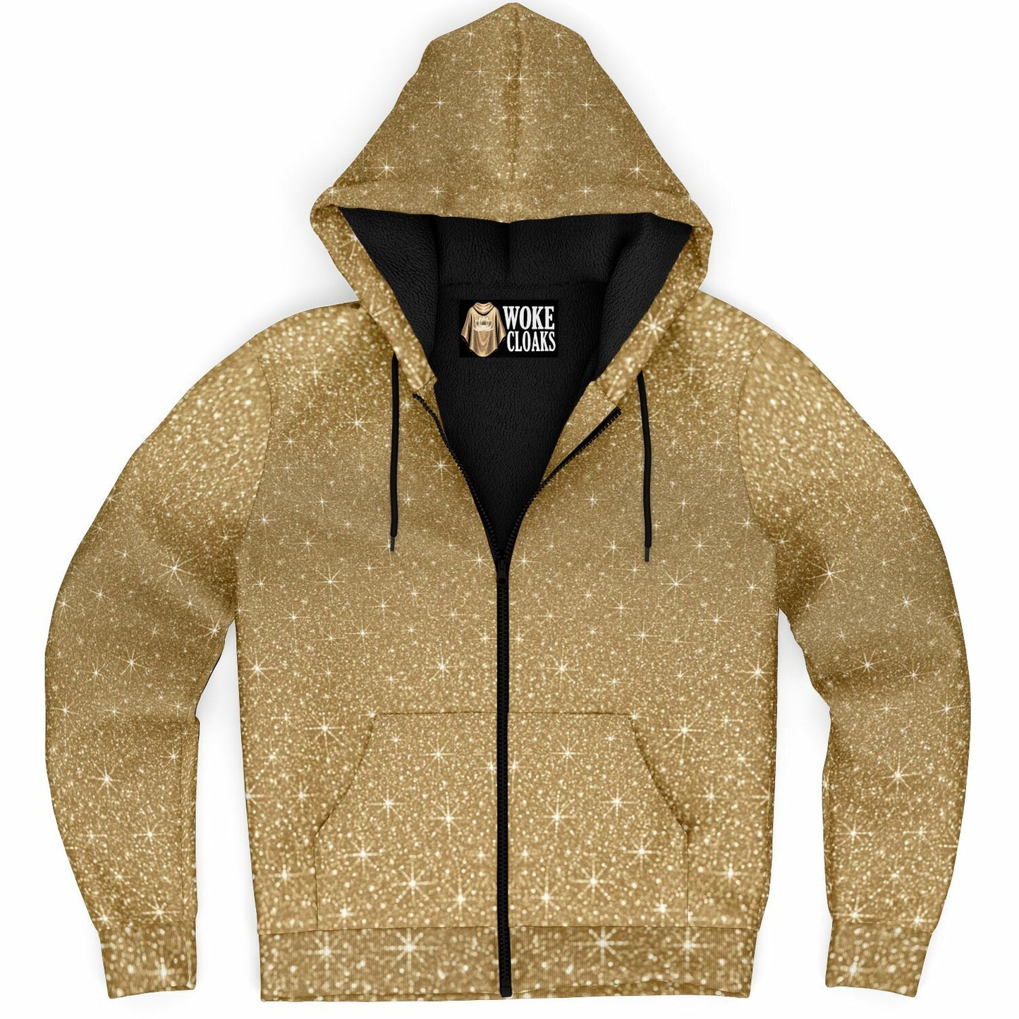 Microfleece Ziphoodie - AOP Gold