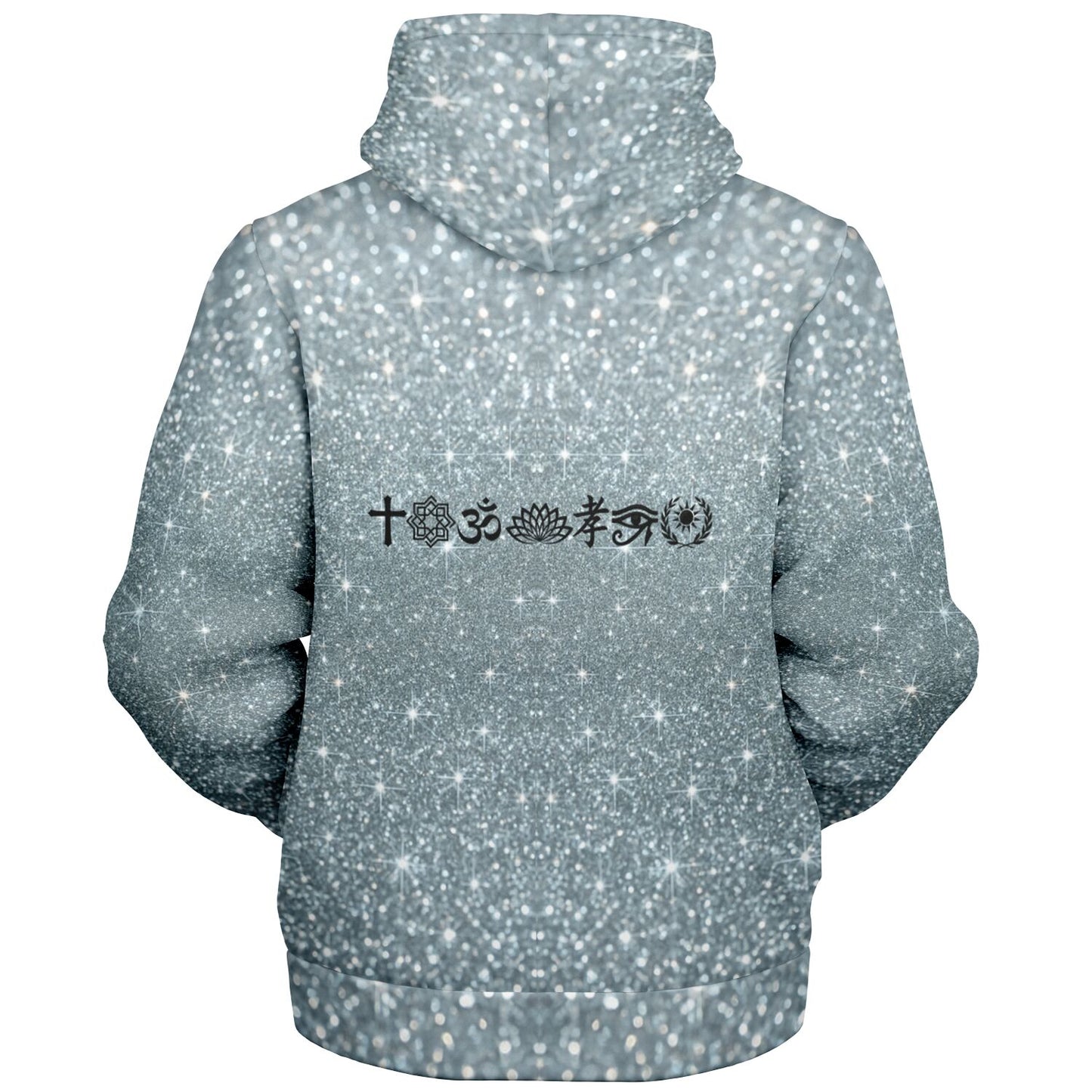Microfleece Ziphoodie - AOP Platinum