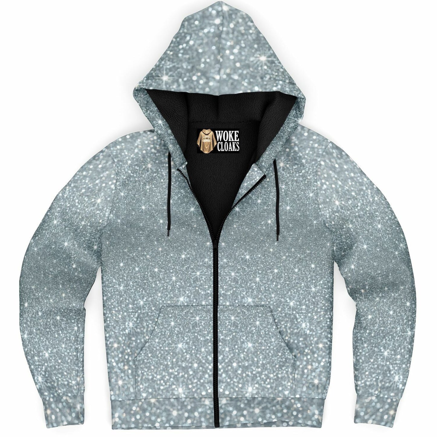 Microfleece Ziphoodie - AOP Platinum