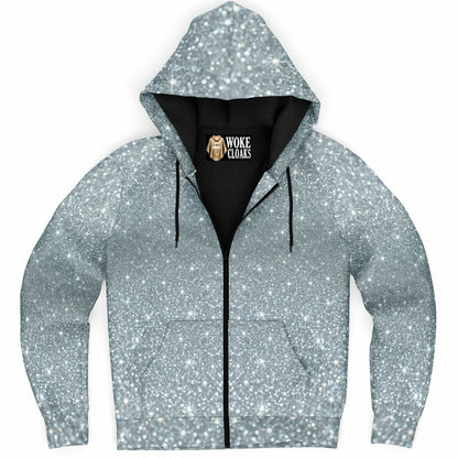 Microfleece Ziphoodie - AOP Platinum