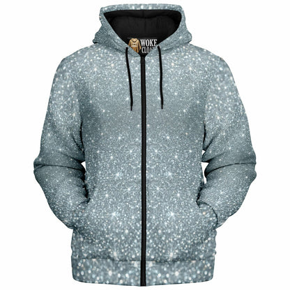 Microfleece Ziphoodie - AOP Platinum