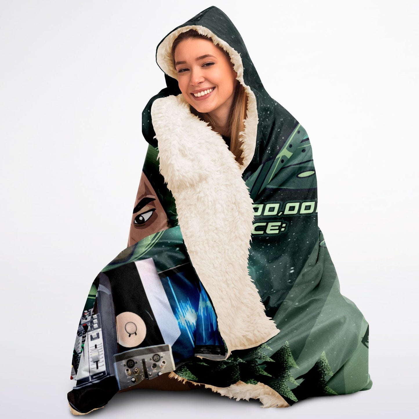 Podcast Man Sherpa Blanket