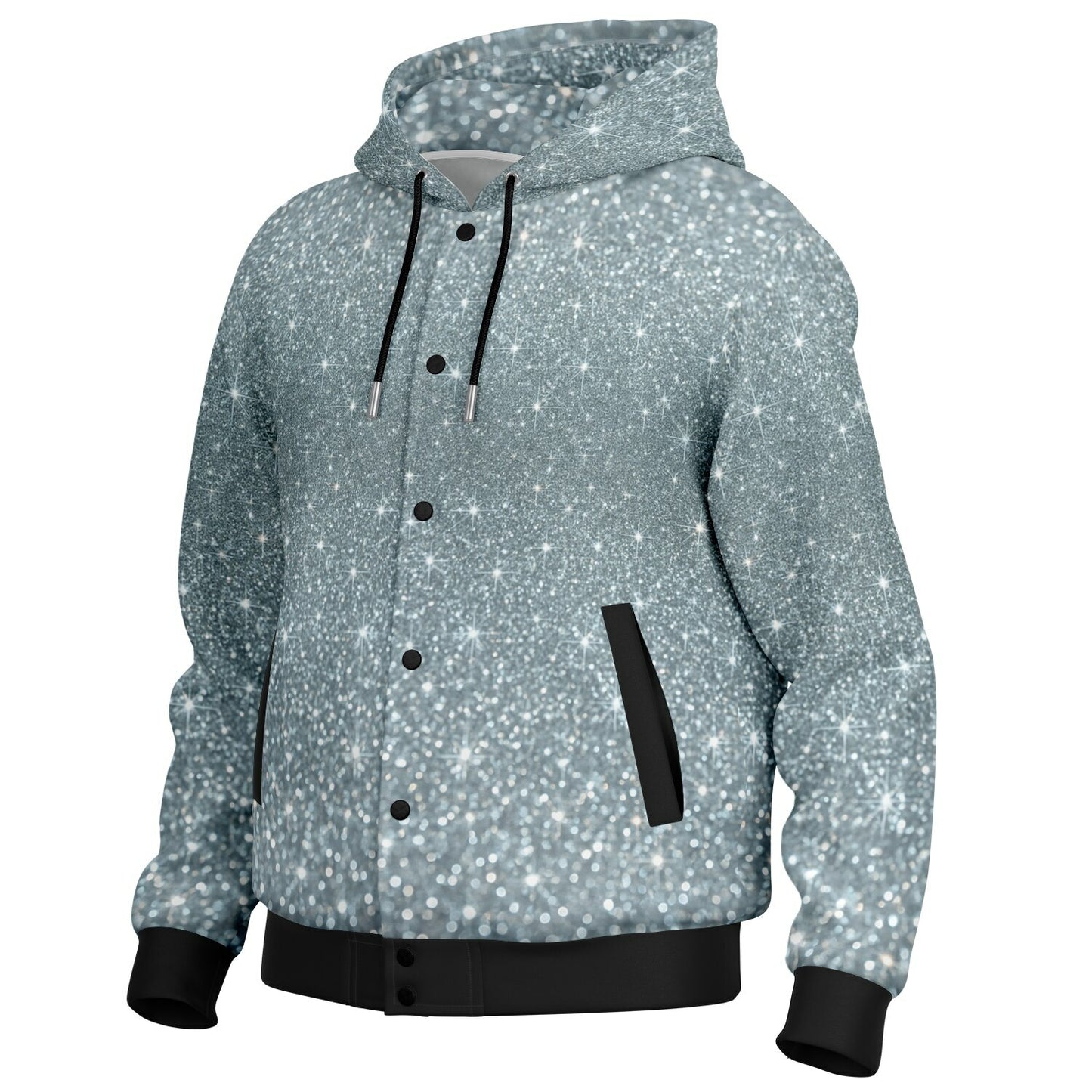 Hoodie Jacket AOP Platinum