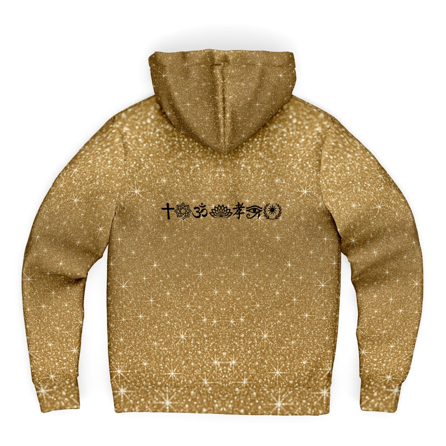 Microfleece Ziphoodie - AOP Gold