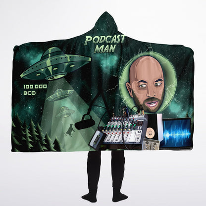 Podcast Man Sherpa Blanket