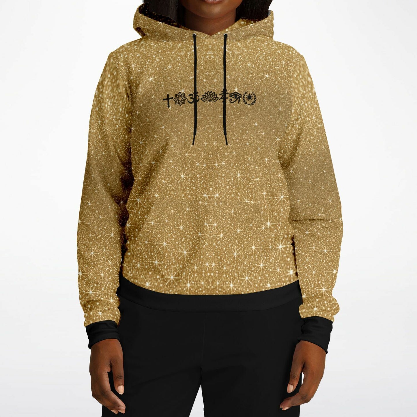 Athletic Hoodie - AOP Gold