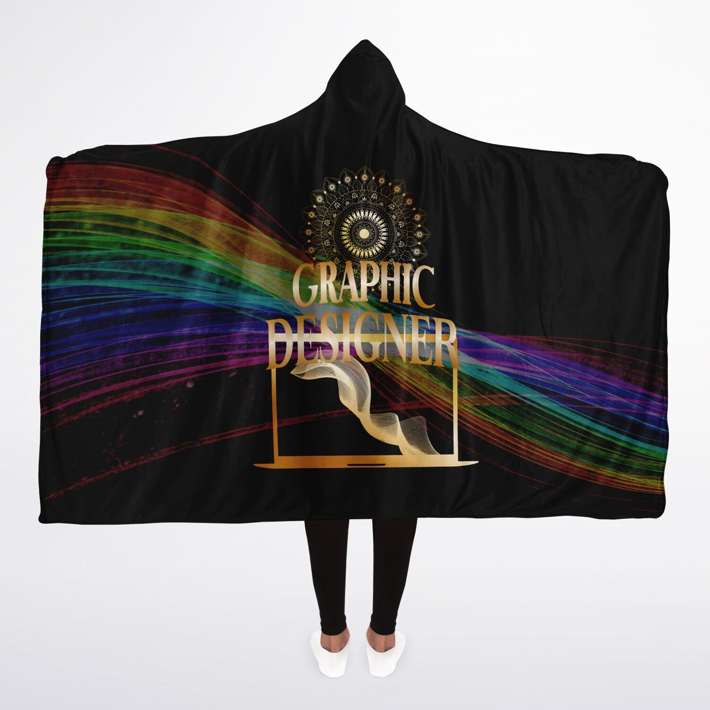 Graphic Designer Sherpa Blanket