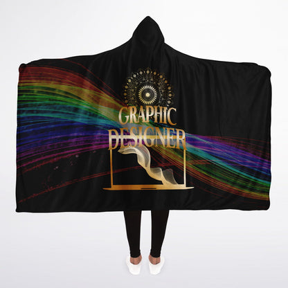Graphic Designer Sherpa Blanket