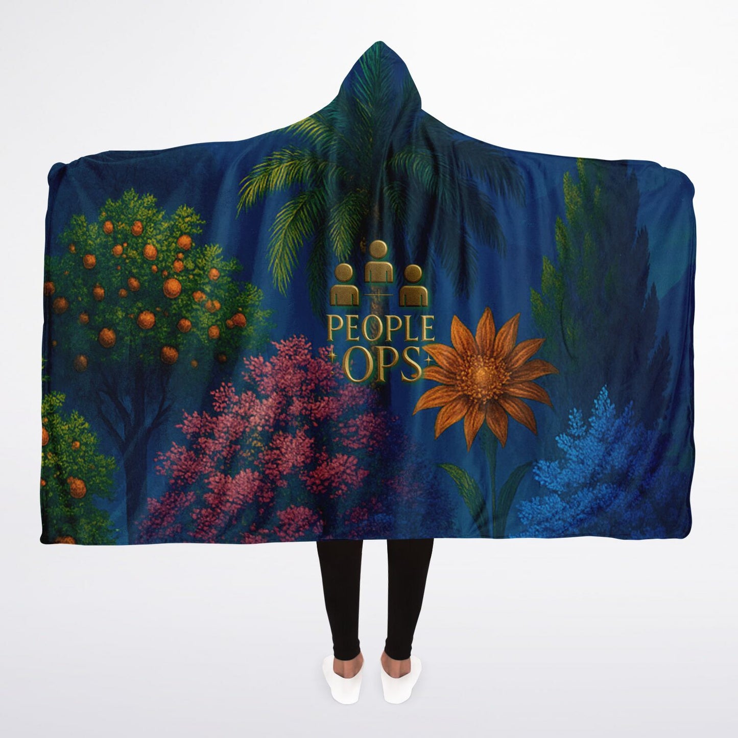 People Ops Garden Sherpa Blanket