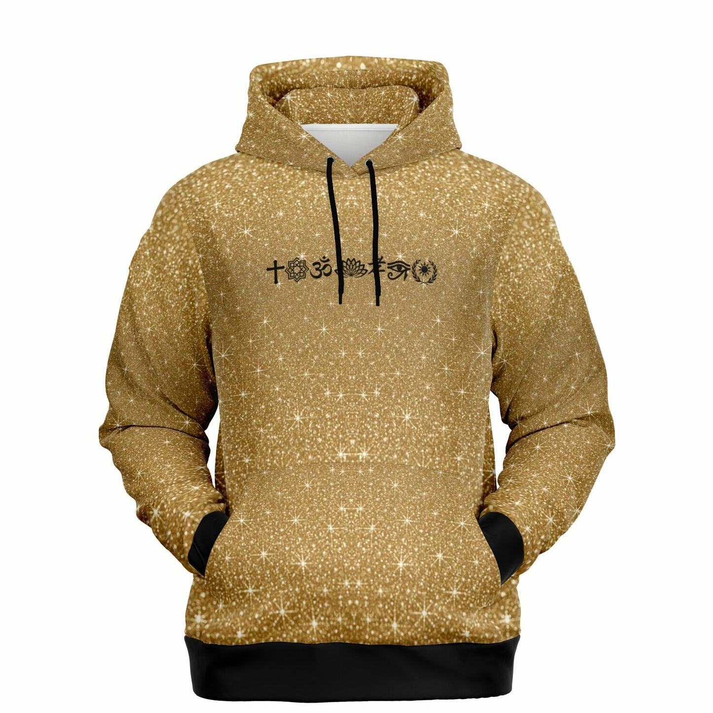Athletic Hoodie - AOP Gold