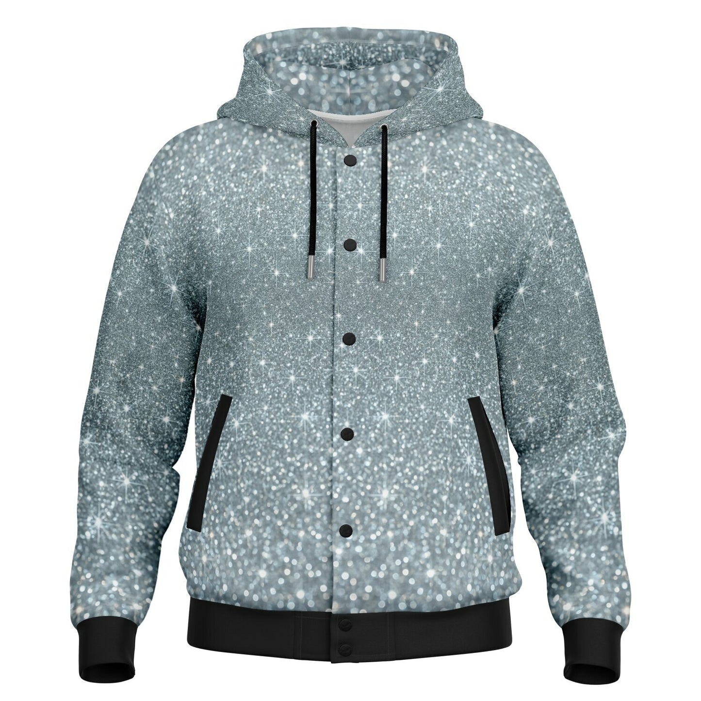 Hoodie Jacket AOP Platinum