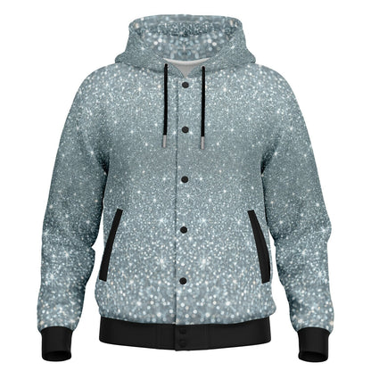 Hoodie Jacket AOP Platinum