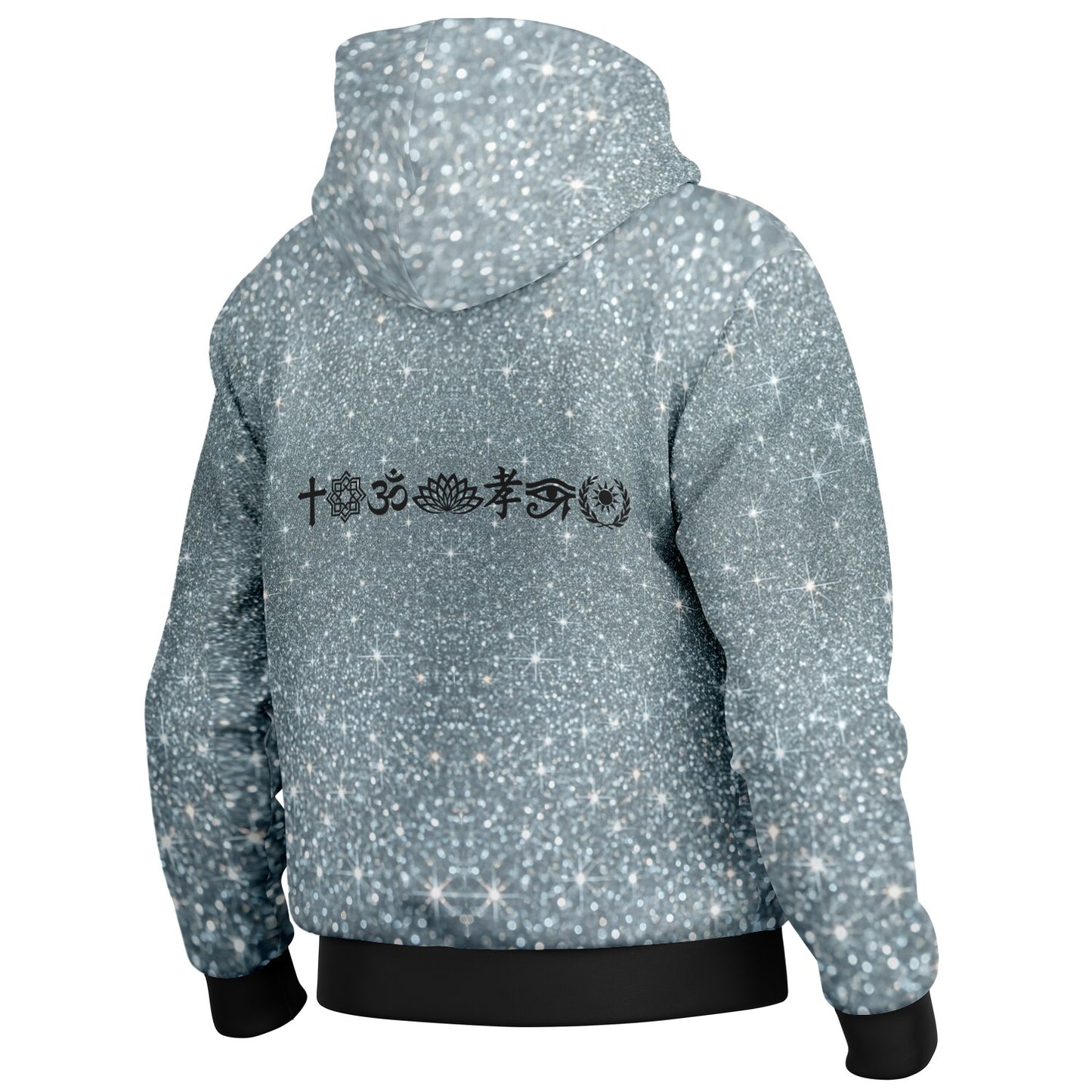 Hoodie Jacket AOP Platinum