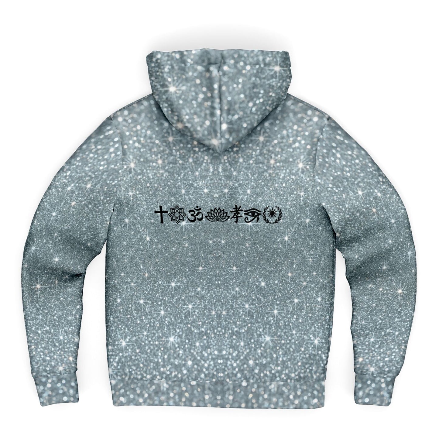 Microfleece Ziphoodie - AOP Platinum