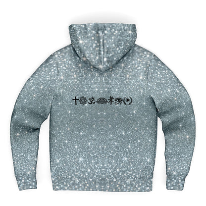 Microfleece Ziphoodie - AOP Platinum