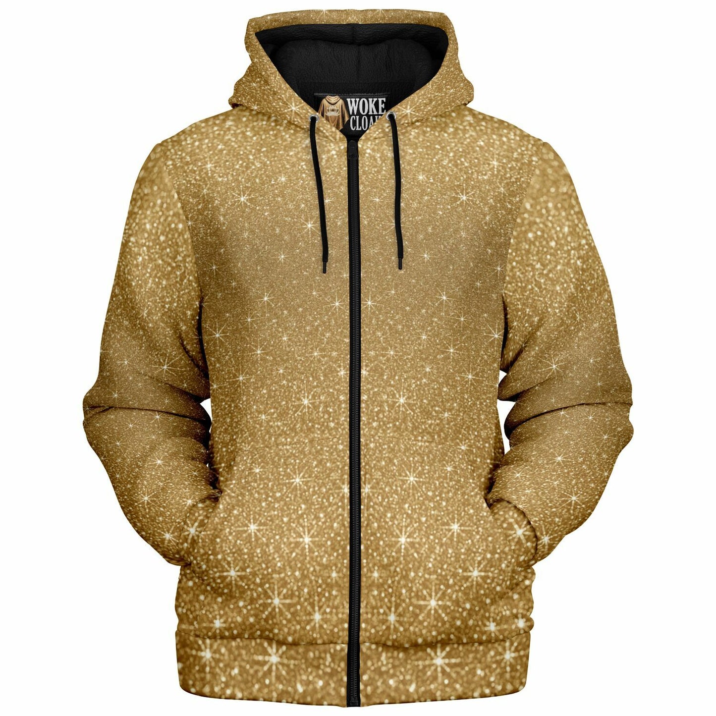 Microfleece Ziphoodie - AOP Gold